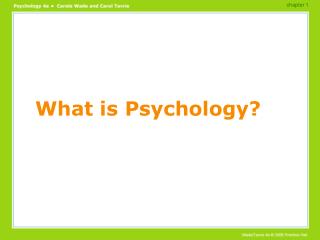 What is Psychology?