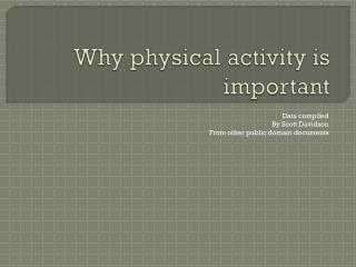 Why physical activity is important