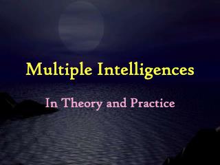 Multiple Intelligences