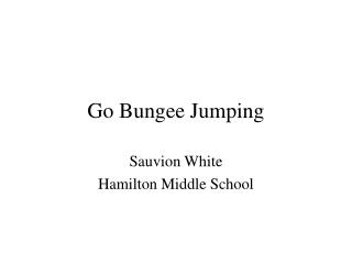 Go Bungee Jumping