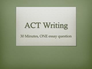 ACT Writing