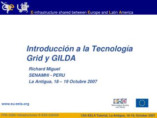 Introducción a la Tecnología Grid y GILDA