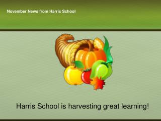 November News from Harris School