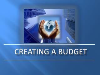 Creating a budget