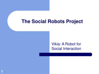 The Social Robots Project