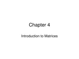 Chapter 4