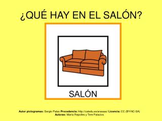 ¿QUÉ HAY EN EL SALÓN?