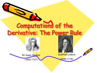 Computations of the Derivative: The Power Rule