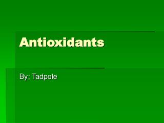 Antioxidants