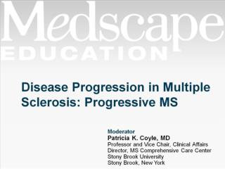 Disease Progression in Multiple Sclerosis: Progressive MS