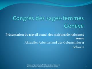 Congrès des sages-femmes G enève