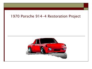 1970 Porsche 914-4 Restoration Project