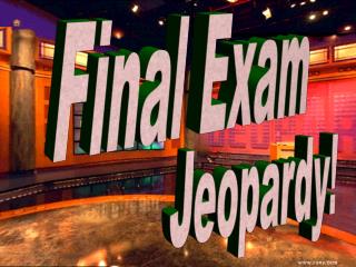 Final Exam