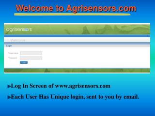 Welcome to Agrisensors