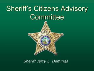 Sheriff’s Citizens Advisory Committee