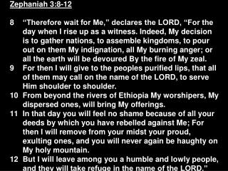 Zephaniah 3:8-12