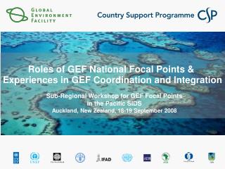 Roles of GEF National Focal Points &amp; Experiences in GEF Coordination and Integration