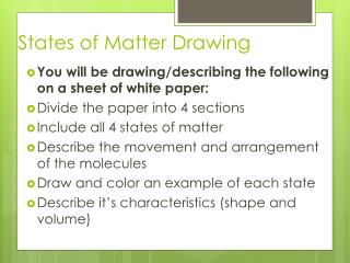 States of Matter Drawing