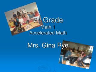 7 th Grade Math 1 Accelerated Math