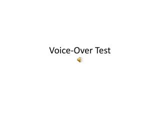 Voice-Over Test