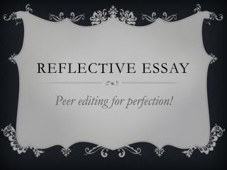 Reflective Essay