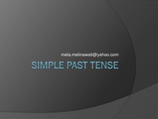 Simple Past Tense