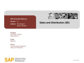 Sales and Distribution (SD)