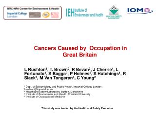 Cancers Caused by Occupation in Great Britain