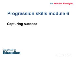 Progression skills module 6