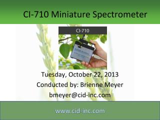 CI-710 Miniature Spectrometer