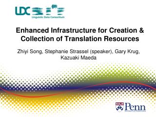 Enhanced Infrastructure for Creation &amp; Collection of Translation Resources