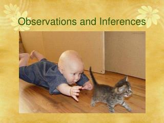 Observations and Inferences