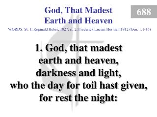 God That Madest Earth and Heaven (1)