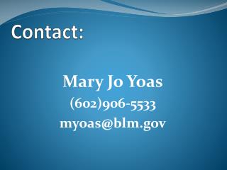 Contact:
