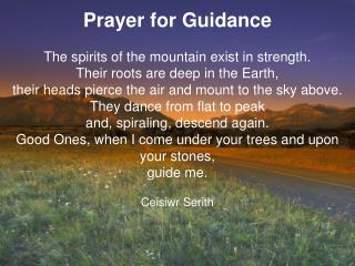 Prayer for Guidance