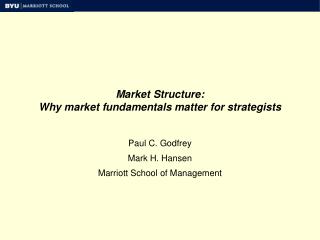 Market Structure: Why market fundamentals matter for strategists