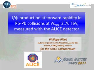 Philippe Pillot Subatech ( Université de Nantes , Ecole des Mines, CNRS/IN2P3), France