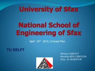 University of Sfax National School of Engineering of Sfax