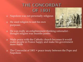 THE CONCORDAT OF 1801