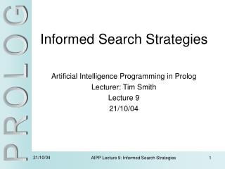 Informed Search Strategies