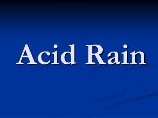 Acid Rain