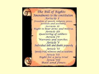 The Bill of Rights