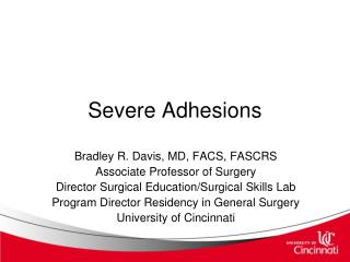 Severe Adhesions