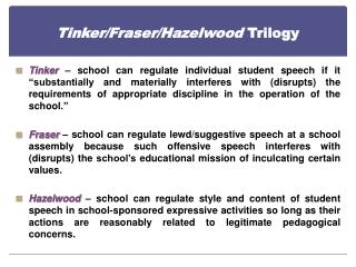 Tinker/Fraser/Hazelwood Trilogy