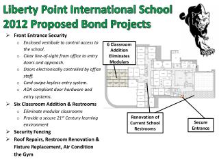 Liberty Point International School 2012 Proposed Bond Projects