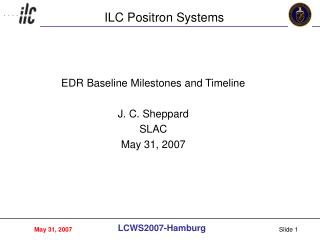 ILC Positron Systems
