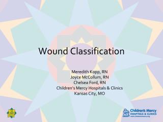 Wound Classification