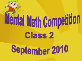 Mental Math Competition