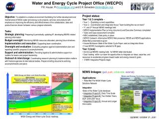 Water and Energy Cycle Project Office (WECPO)