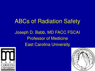 ABCs of Radiation Safety